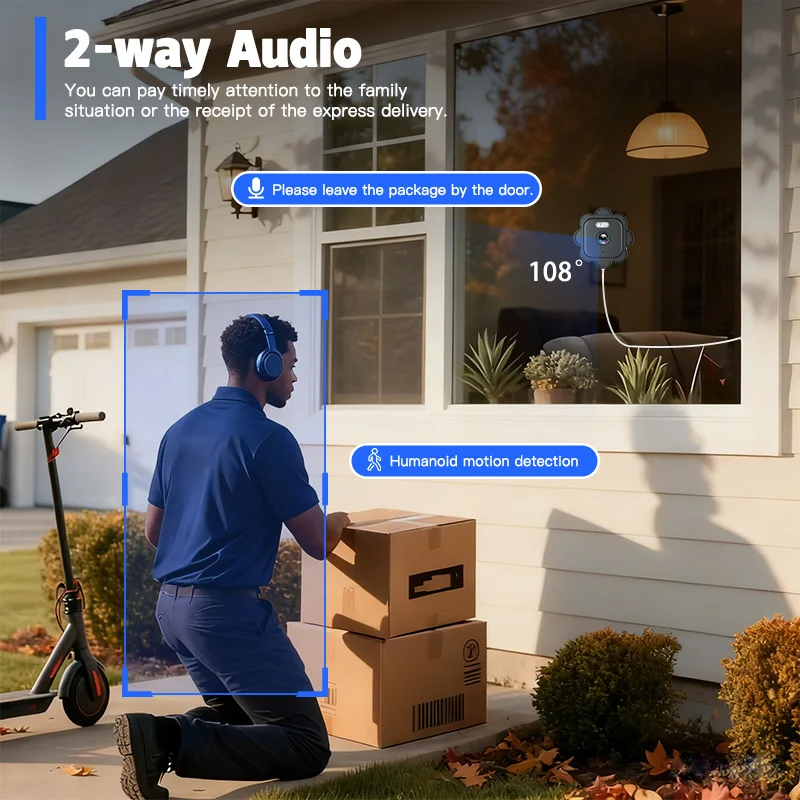 SZSINOCAM 2.4Ghz WiFi IP Camera Indoor Magnetic Window Security Camera Mini Stick-on Glass Surveillance 3