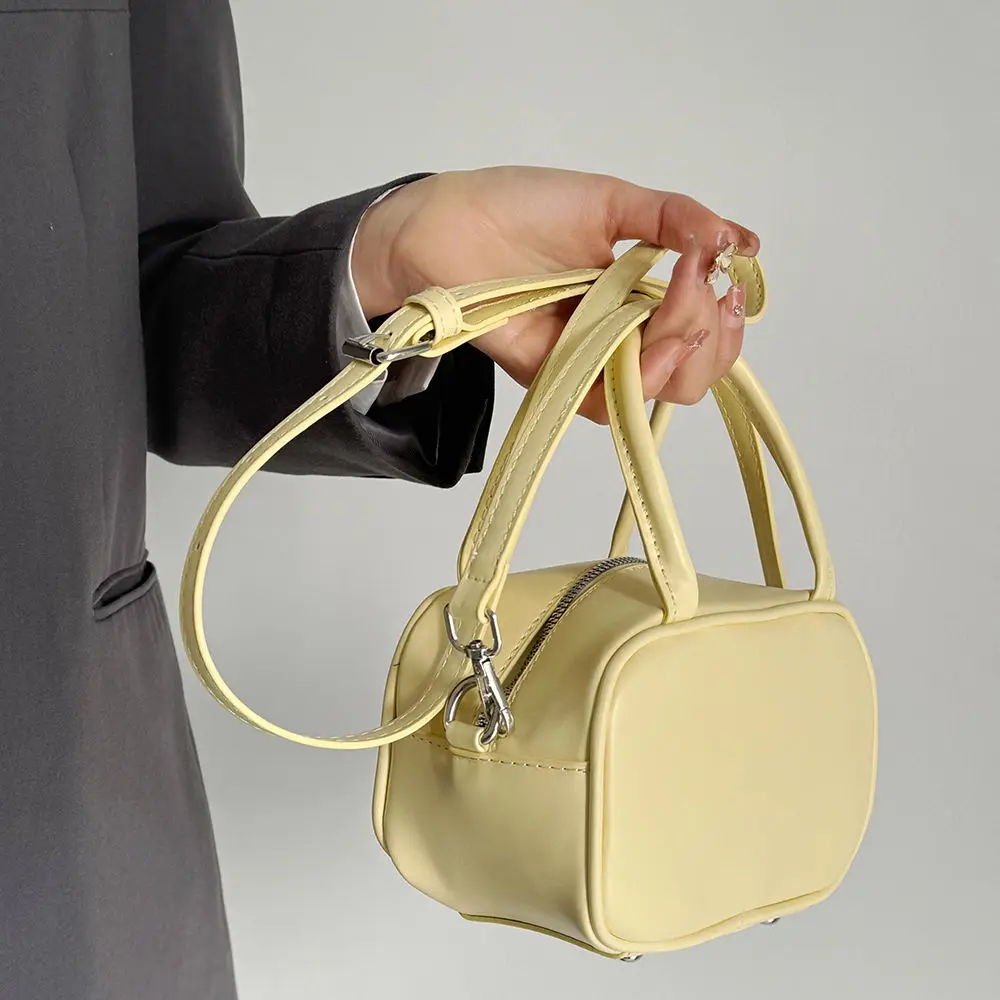 JIAERDI Retro Yellow Square Bag Women High Street Leather Casual Crossbody Bags Female Harajuku Vintage Y2k Hand Bag Purse 2024