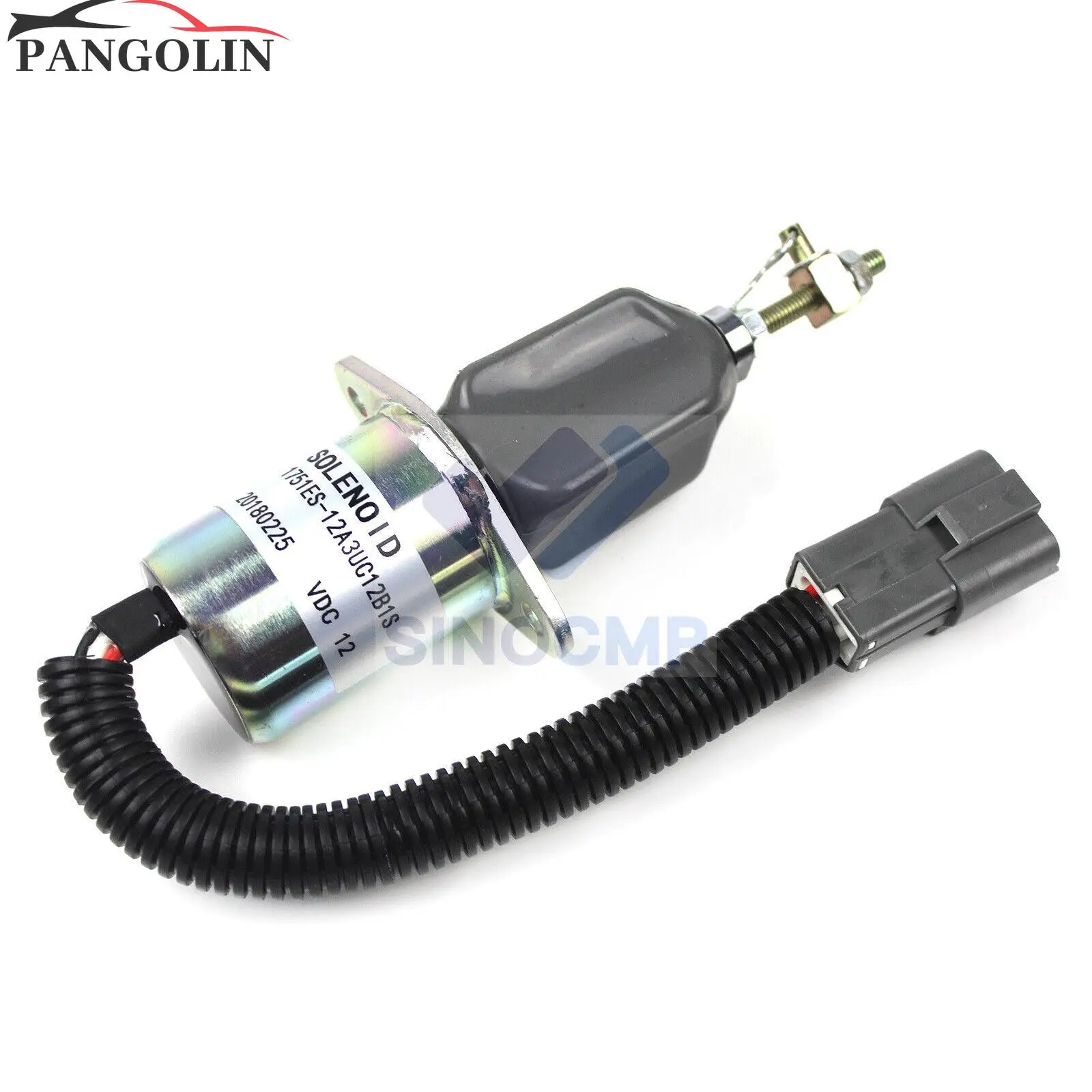 

1pc for Hyundai R60-5 12v Stop Solenoid Valve 1751ES-12A3UC12B1S SA-4673-S 129953-77811 with 3 Months Warranty