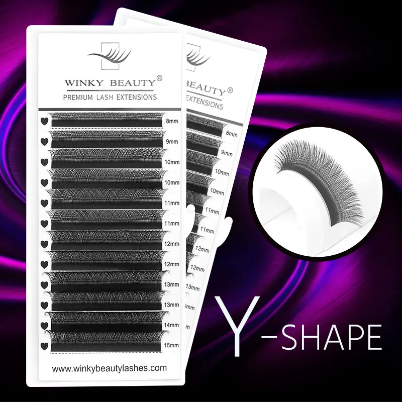 

Winky Beauty New Arrival YY Shape lash Fluffy Individual Eyelash Extensions Natural and Soft Lash Wholesale/Supplies