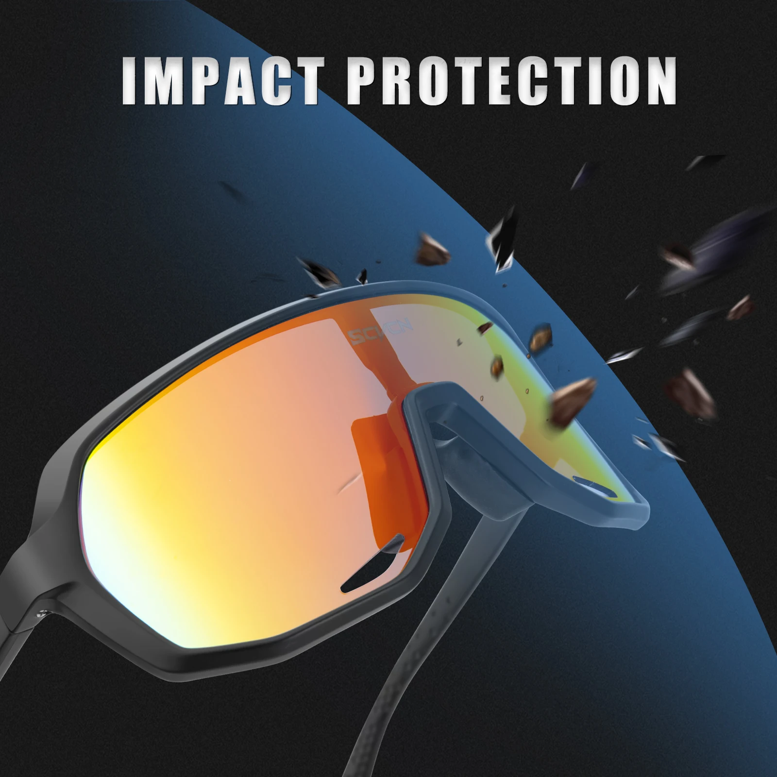 Polarized sports glasses Polarized glasses SCVCN MTB Bike Sunglasses Men's Driving Bicycle Glasses Women's Outdoor Sports Hiking Glasses UV400 Protective