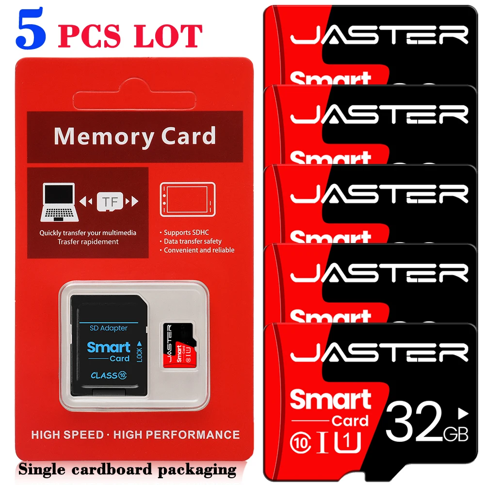 5개 묶음 메모리 카드 16GB 32GB 64GB 미니 SD 카드 소용량 512MB 256MB C10 TF 카드 휴대폰용 메모리 카드
