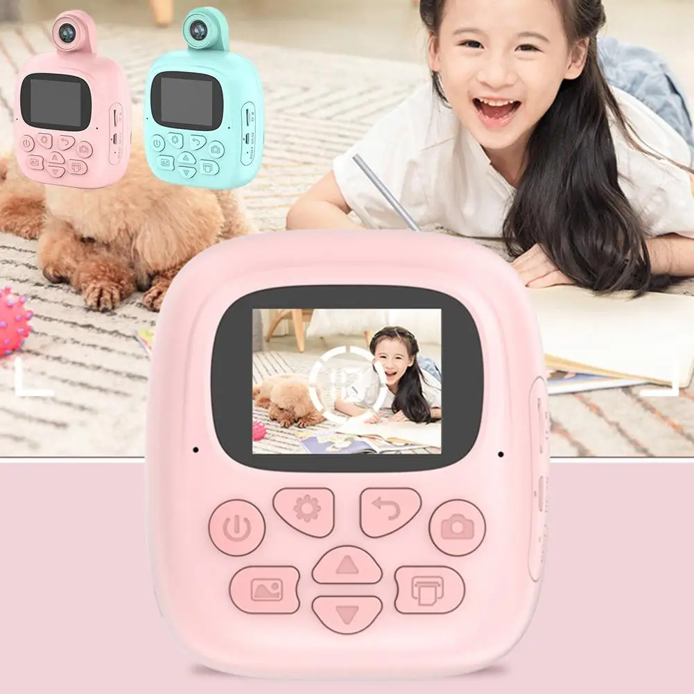 

Instant Photo Print Camera For Kids Thermal Label Printer Digital Toy Camera For Child Girl Birthday Gift W7E6