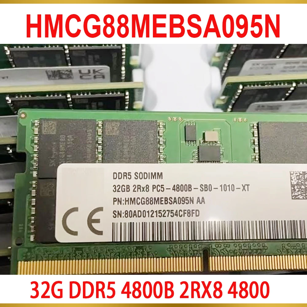 1 Pcs For SK Hynix RAM 32GB 32G DDR5 4800B 2RX8 4800 Notebook Memory HMCG88MEBSA095N 1 1 Pcs For SK Hynix RAM 32GB 32G DDR5 4800B 2RX8 4800 Notebook Memory HMCG88MEBSA095N