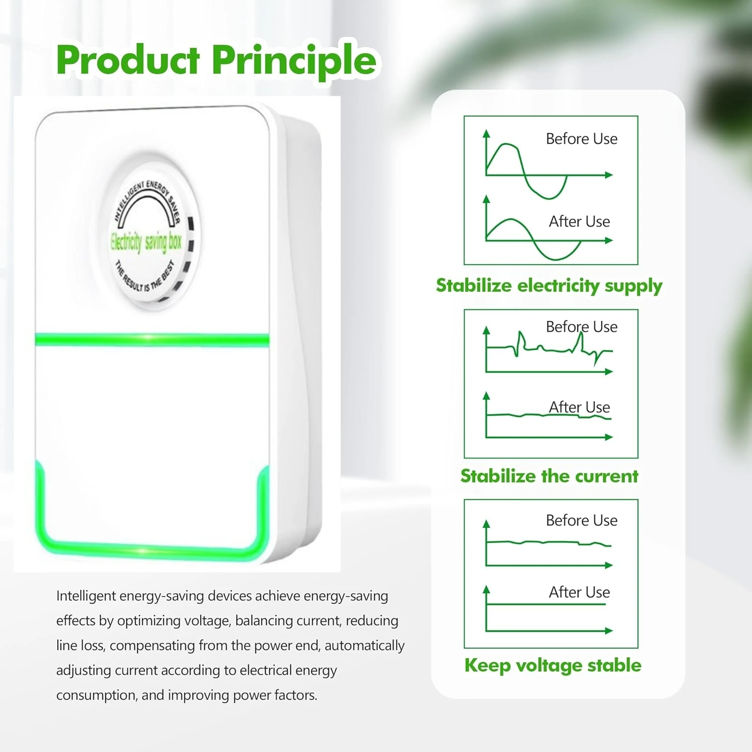 Power Saver Smart Energy Saver Device Electricity Saving Box Power Factor Stabilizer