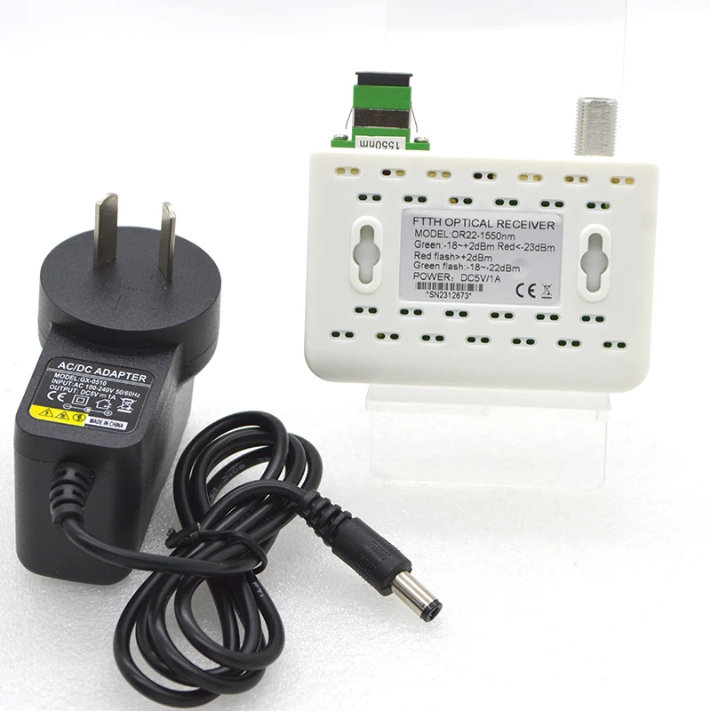 Оптический приемник FTTH CATV, мини-узел, оптоэлектронный преобразователь сигнала, оборудование AGC, сверхнизкая яркость, радиочастотный выход 75dBuV