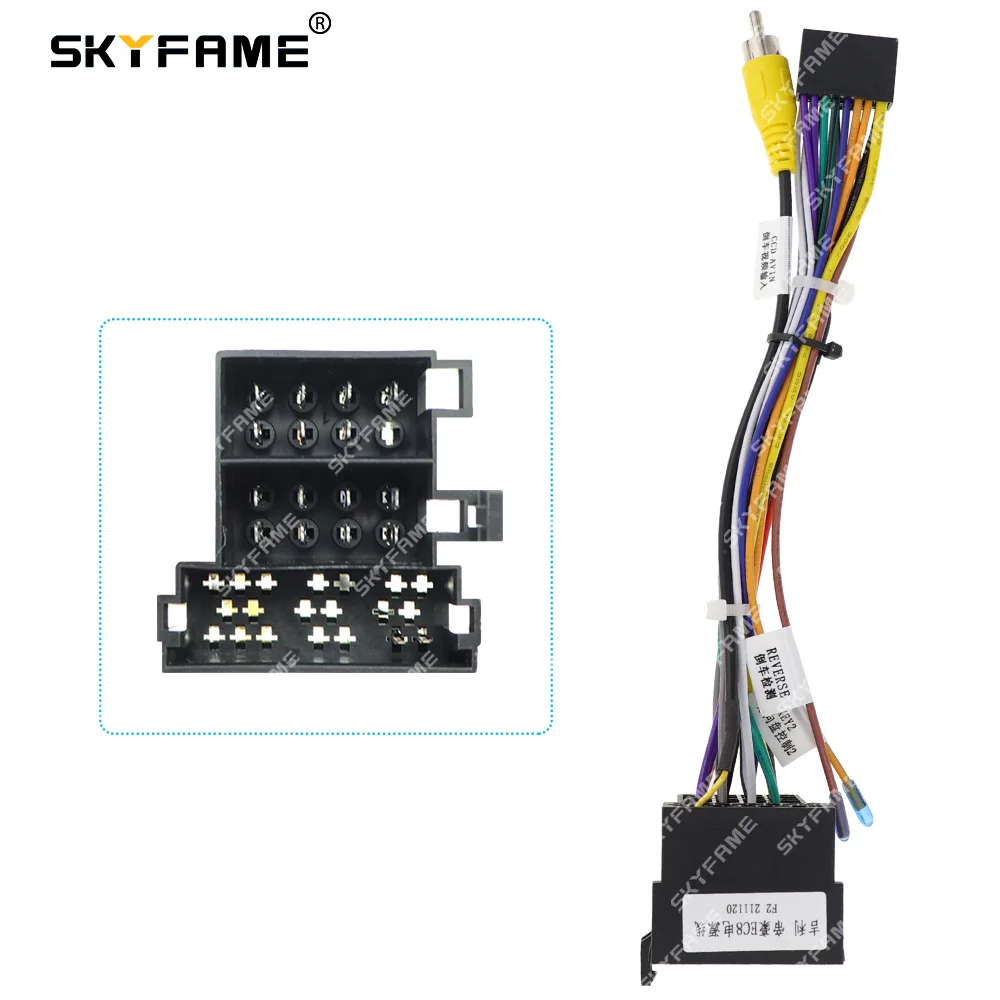 

16-контактный автомобильный адаптер электропроводки SKYFAME для Geely Emgrand EC8 2018-2021, кабель электропитания для Android