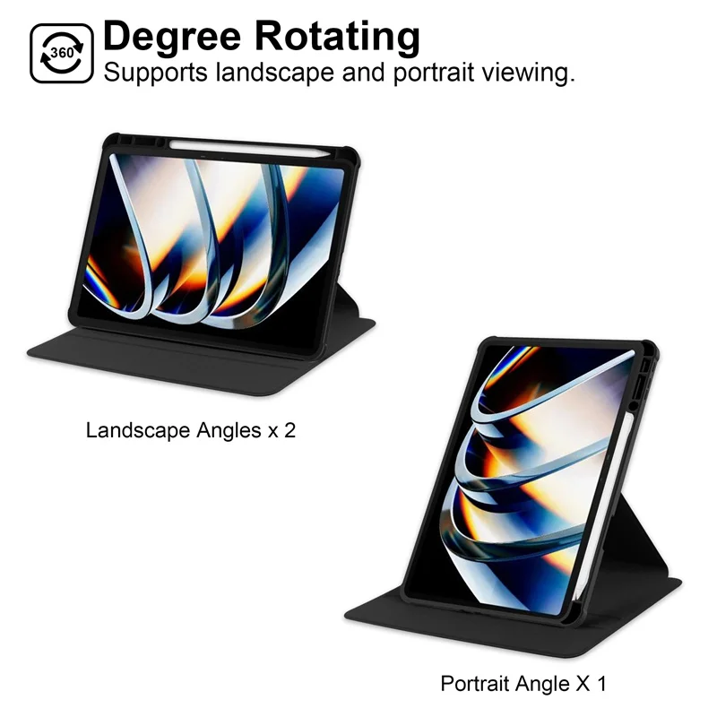 360 Rotating Acrylic Hard Stand Cover with Pencil Holder