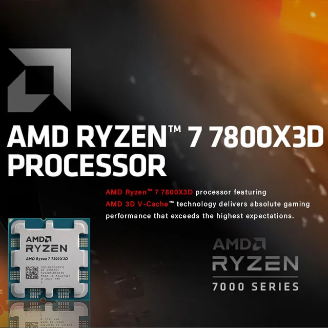 최신 AMD Ryzen 7 7800X3D CPU RYZEN 프로세서 소개