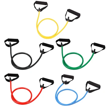 Rubber Elastic Sport Band for Fitness Equipment Resistance Bands With Handles Portable for Yoga Pulling Up Gym Exercise Training 1