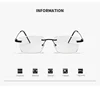 Rimless Trimming Photochromic Myopia Glasses New Trend Women's Outdoor Eyewear Anti Blue Liht Color Changing Near Sight Glasses 6