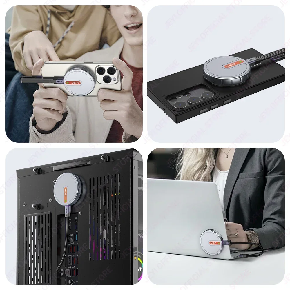 JEYI Magnetic 2230 M.2 NVMe SSD Enclosure with Magsafe for iPhone 15 Pro Max ProRes USB 3.2 10Gbps for MacBook/iPad Pro/Laptop ssd enclosure hard drive enclosure