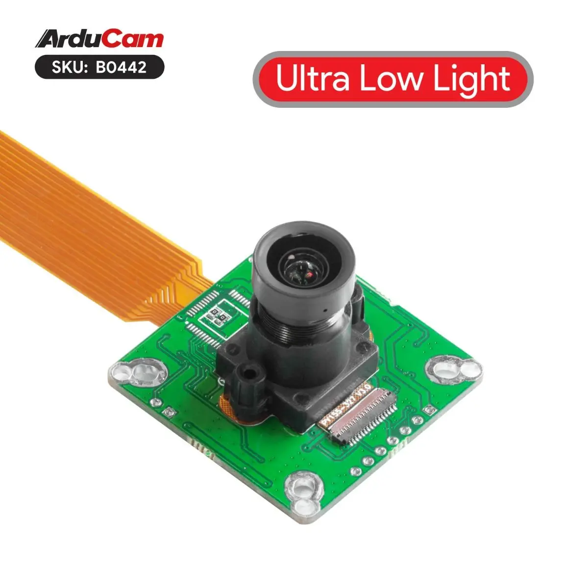 2MP IMX327 Color Ultra Low Light STARVIS WDR Camera Module with M12 Lens for Raspberry Pi