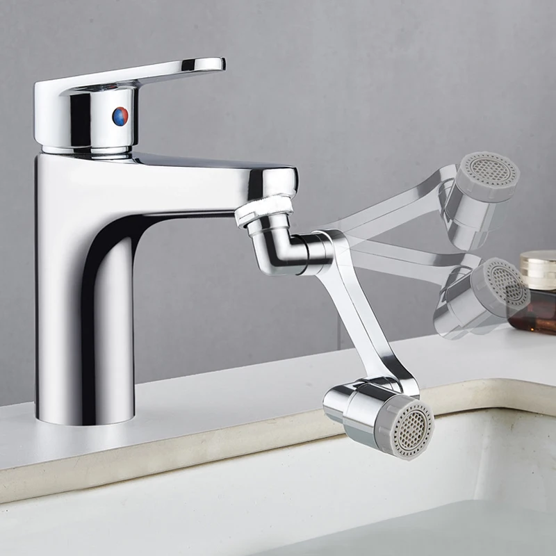 Metal 1440° Universal Rotation Faucet Sprayer Head for Faucet Extender Aerator Bubbler Nozzle Kitchen Tap Washbasin Robot Arm 3