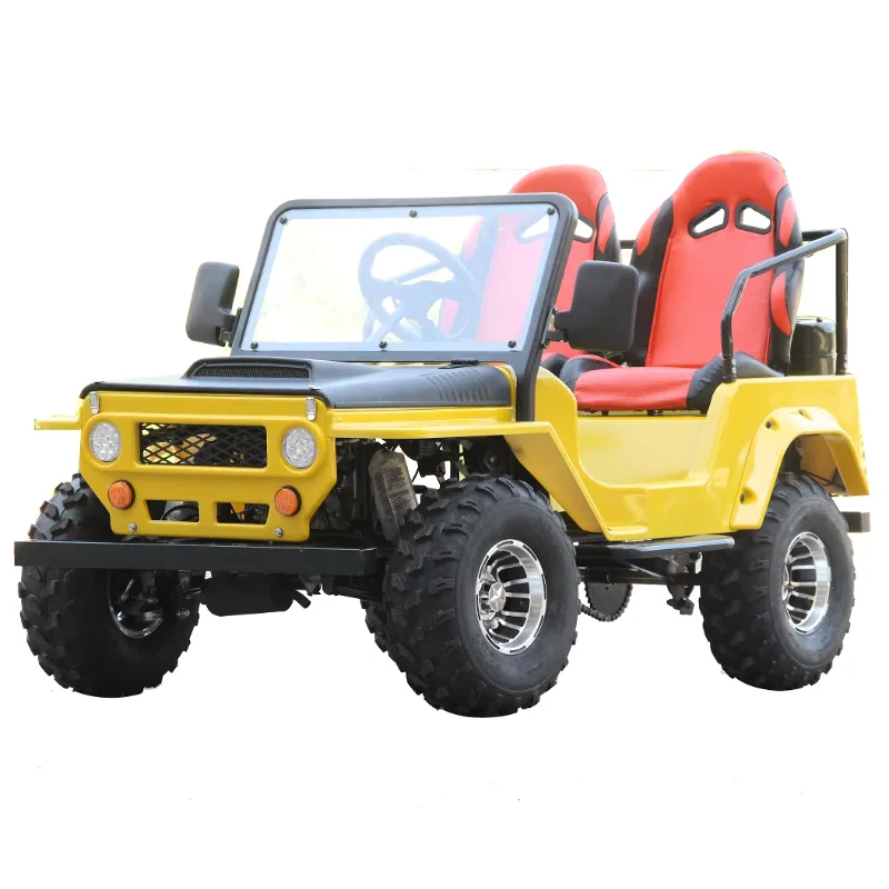 Promotion Mini Willys Jeeps Car 4X4 UTV Sides Electric Kids ATV Quad Buggy 1000W Power Automatic Transmission 48v-60v 125cc