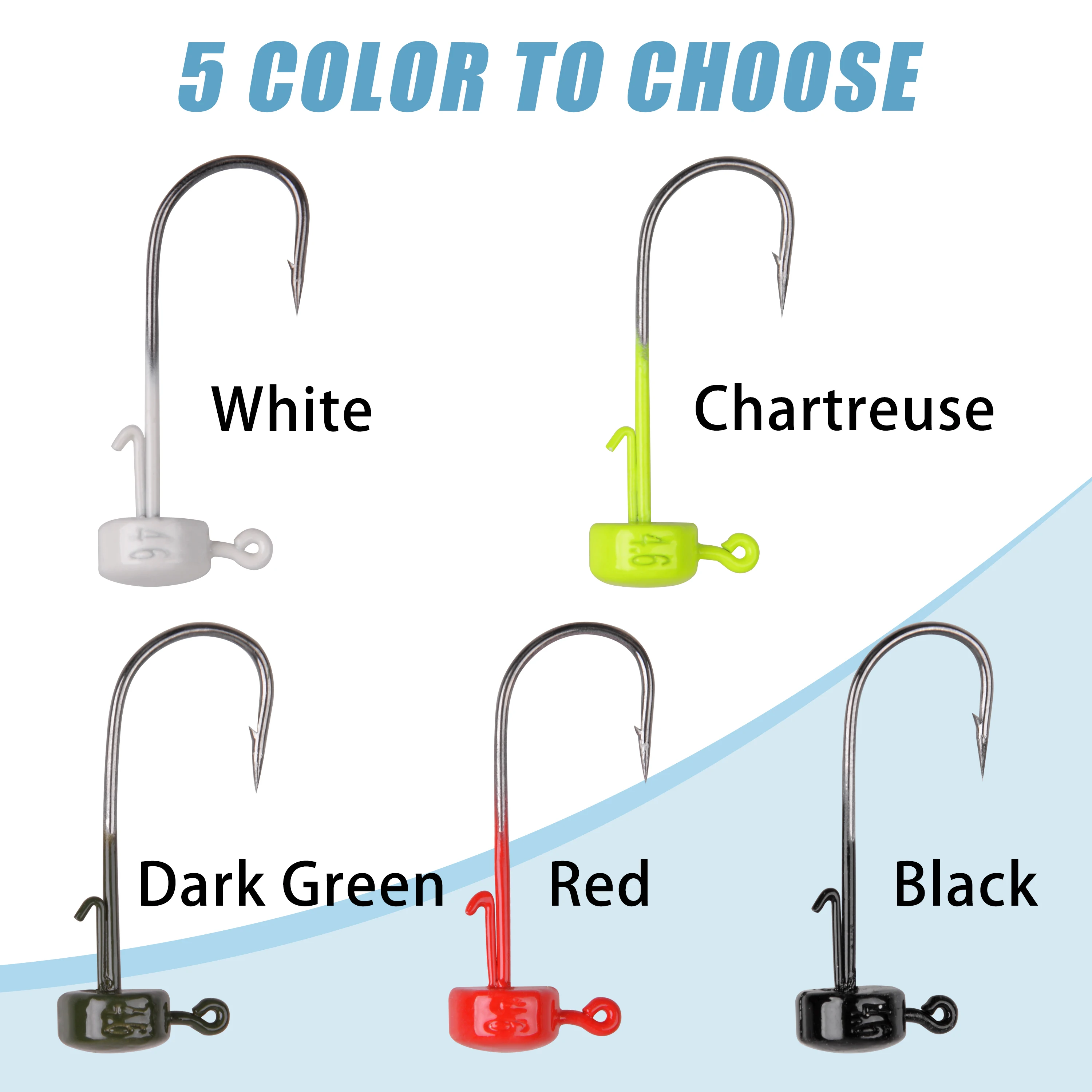 10Pcs 네드 리그 지그 헤드 버섯 지그 헤드 Shroom 지그베이스 송어 Crappie 낚시 미끼 Finesse 지그 낚시 후크