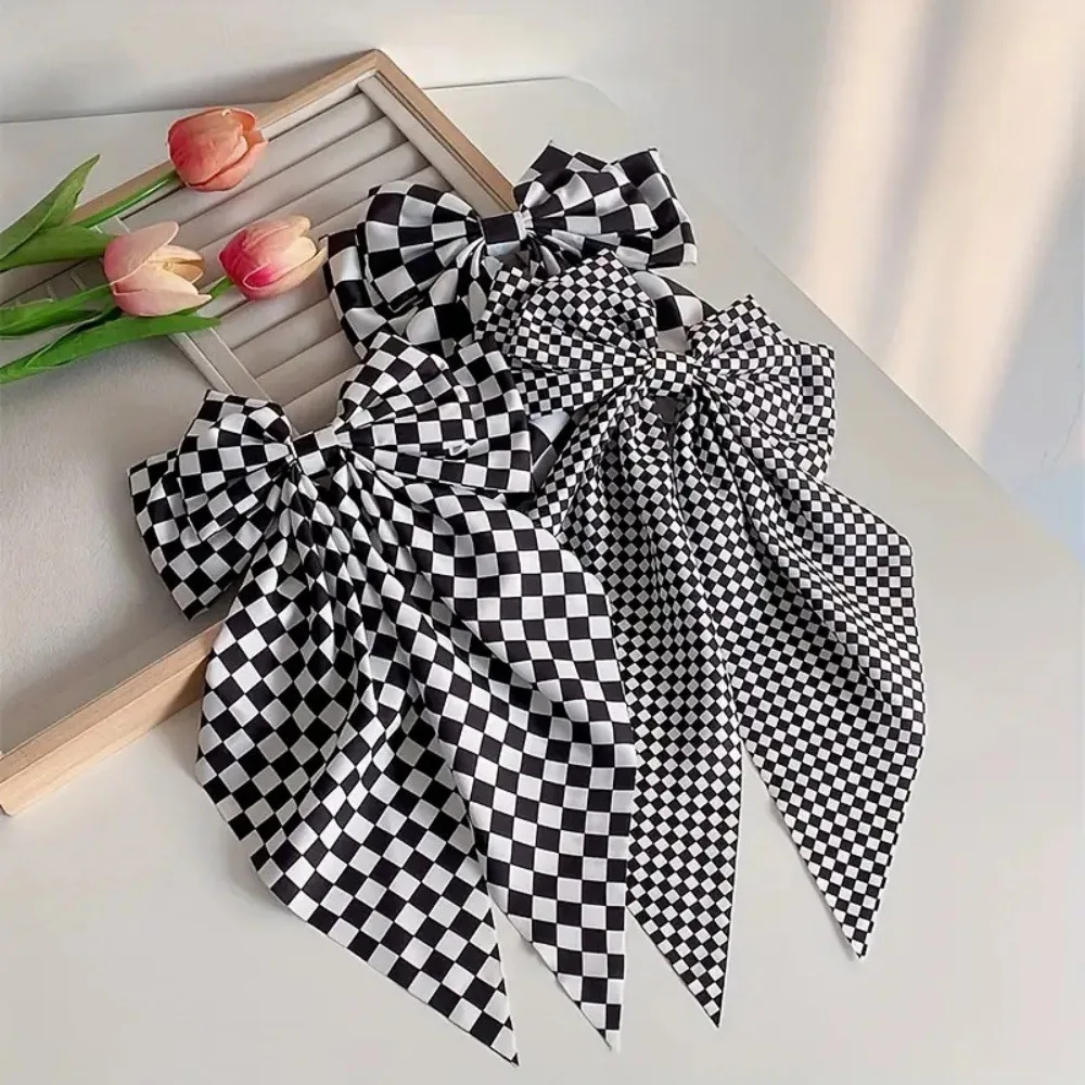Plaid Bow Retro Fashion Hair Clip - Trendy & Versatile Hair Accessory