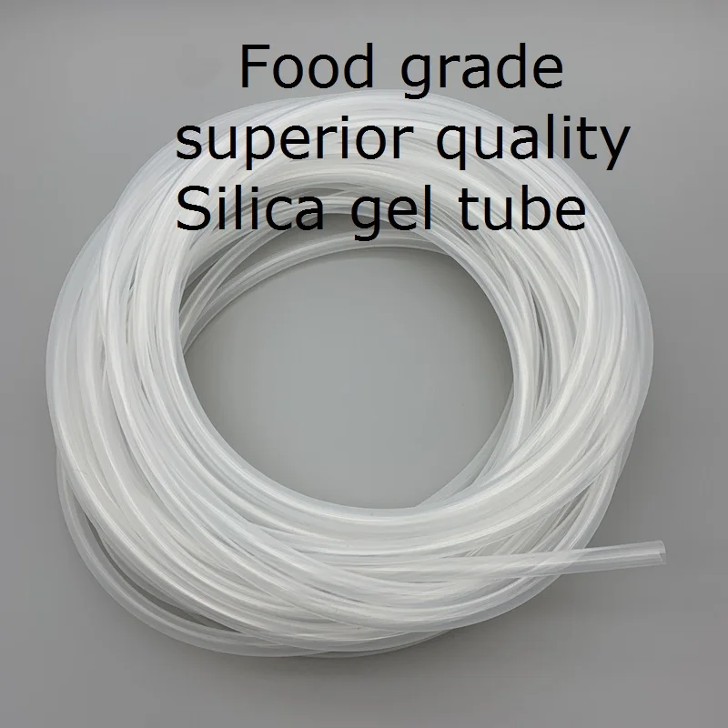 Food Grade Transparent Silicone Rubber Hose ID 1 2 3 4 5 6 7 8 9 10 11 12 13 14 mm Flexible Nontoxic Silicone Tube Clear soft