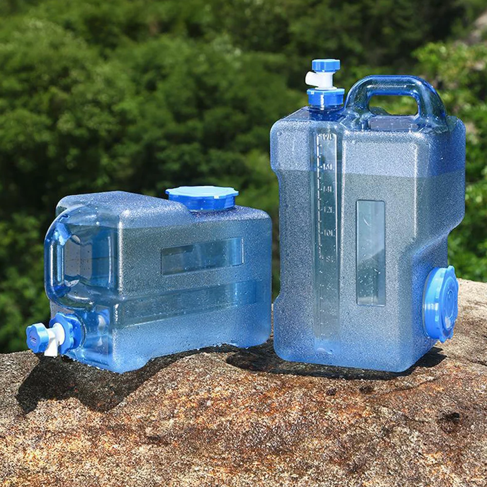 Car Water Bucket Drinking Water Bucket Driving Pure Tank Storage Carrier Faucet Outdoor Camp 3/5/7.5/10/11L car wash bucket