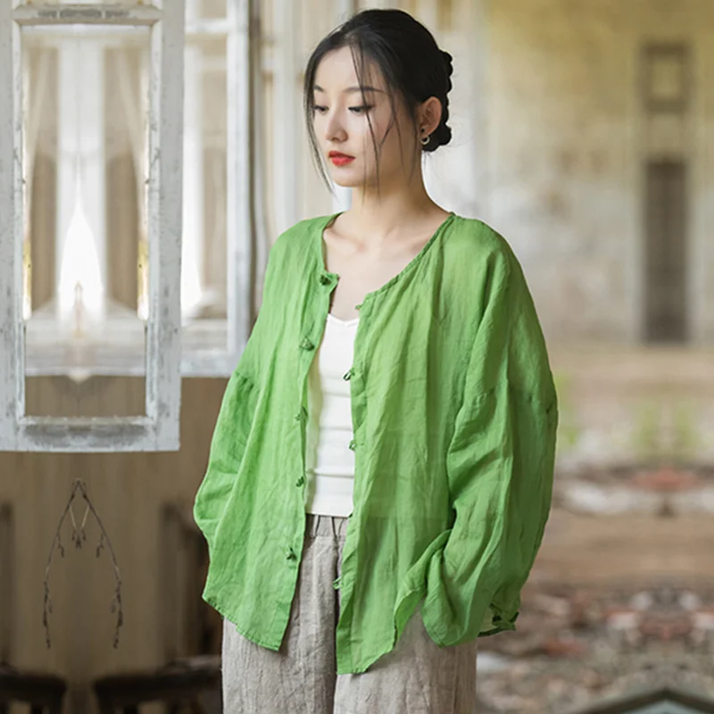 여성용 빈티지 코튼 린넨 티셔츠 및 블라우스, 긴팔 티, 오버사이즈 티셔츠, 오버캣