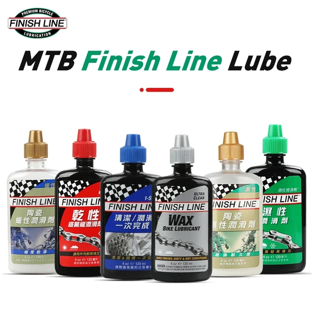 Finishline bicicleta cadena lubricante cerámica cera lubricante húmedo lubricante  cadena tenedor volante engranaje 60/120ml 1Pce MTB carretera cadena  lubricante