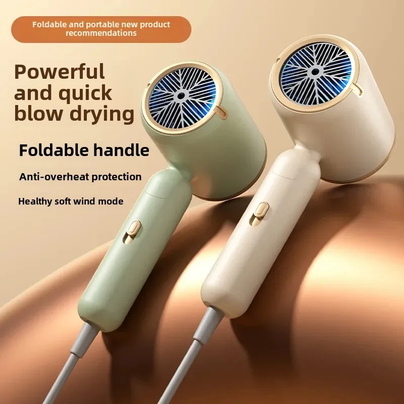 Portable Foldable Hair Dryer Home Use Negative Ion Blue Light Hair Protection Dryer For Student Dormitory China Mainland Origin