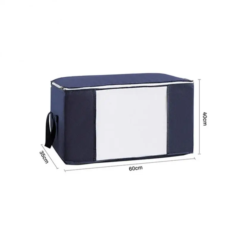 Sklopiva kutija za pohranu velikog kapaciteta, otporan na prašinu, organizator od netkane tkanine, prijenosni poplun, odjeća, igračka, jastuk, posuda za pohranu