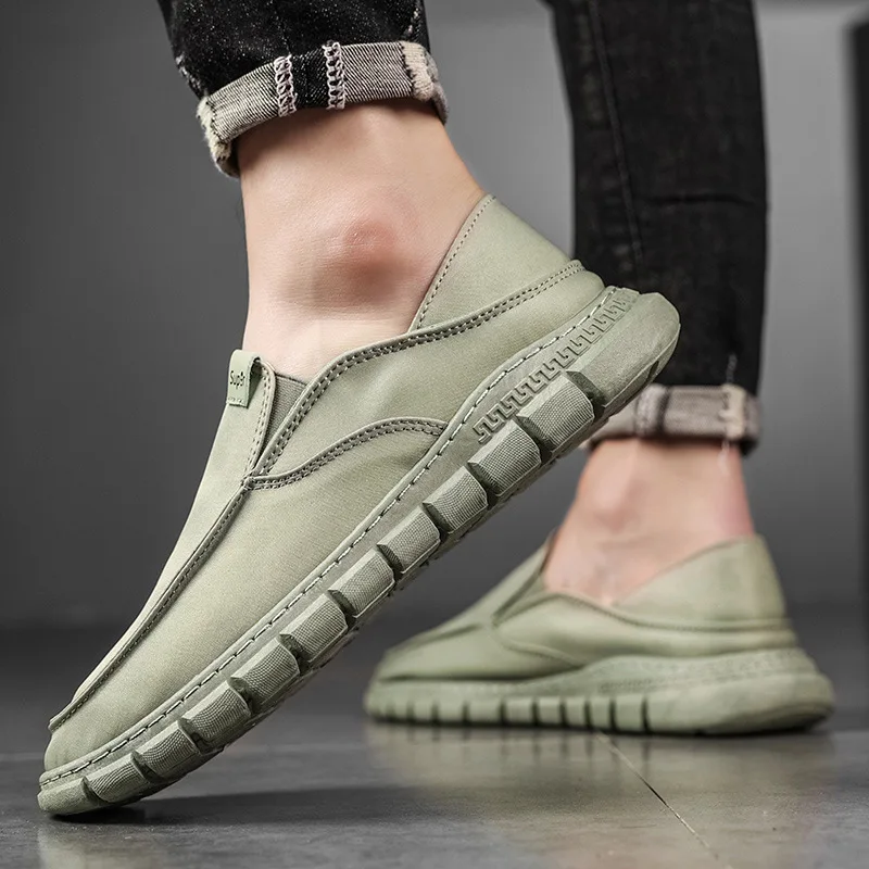 Men Flat Loafers Canvas Casual Shoes Moccasins Breathable Sneakers Comfort Flats Men Shoes Zapatillas Hombre