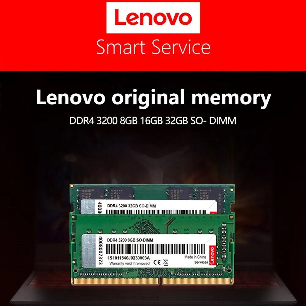 Laptop Ram Memory Lenovo DDR4 3200MHz 8GB 16GB 32GB 260pin SO-DIMM For Laptop Notebook Ultrabook