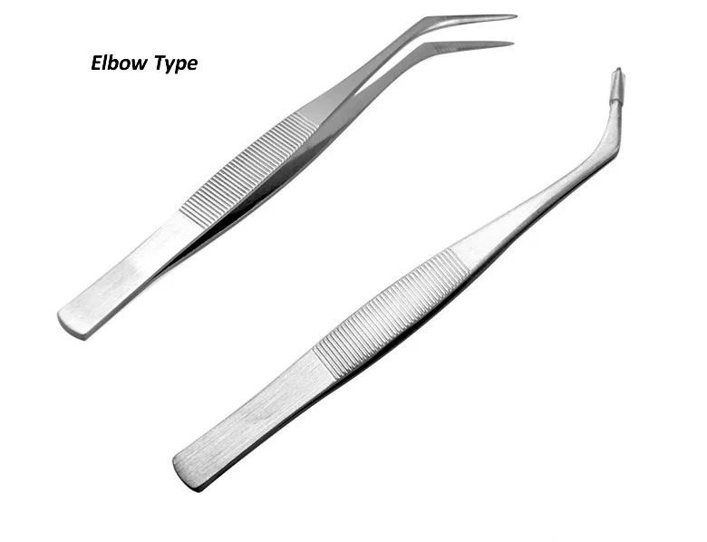 Pinzette aus Edelstahl zum Greifen kleiner Gegenstände für Make-up, Augenbrauen, Erste-Hilfe-Sets, Zubehör, Handwerk, Telefonreparatur – Detail 7