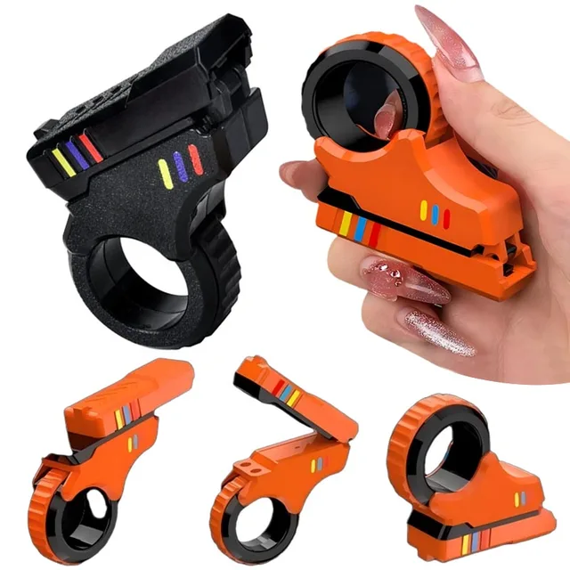 Rotary Finger Sliders Fidget Toys Office Pressure Relief Slider Ratchet Finger Fidget 3D Printed Fidegt Toys Fingertip Textured