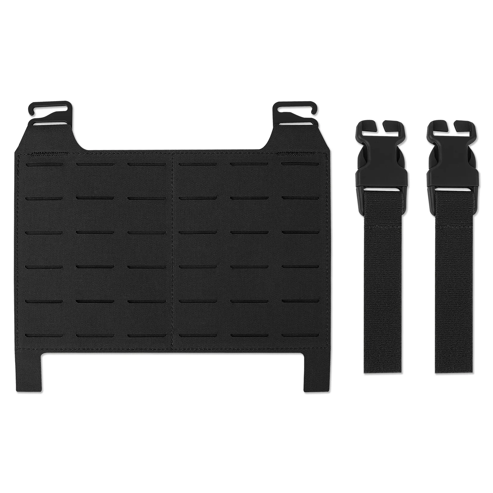 KRYDEX Taktische Lasergeschnittene MOLLE-Frontplatte, abnehmbare Klappe, G-Haken-Schnalle für Plattenträgerweste, Chest Rig Zubehör – Detail 13