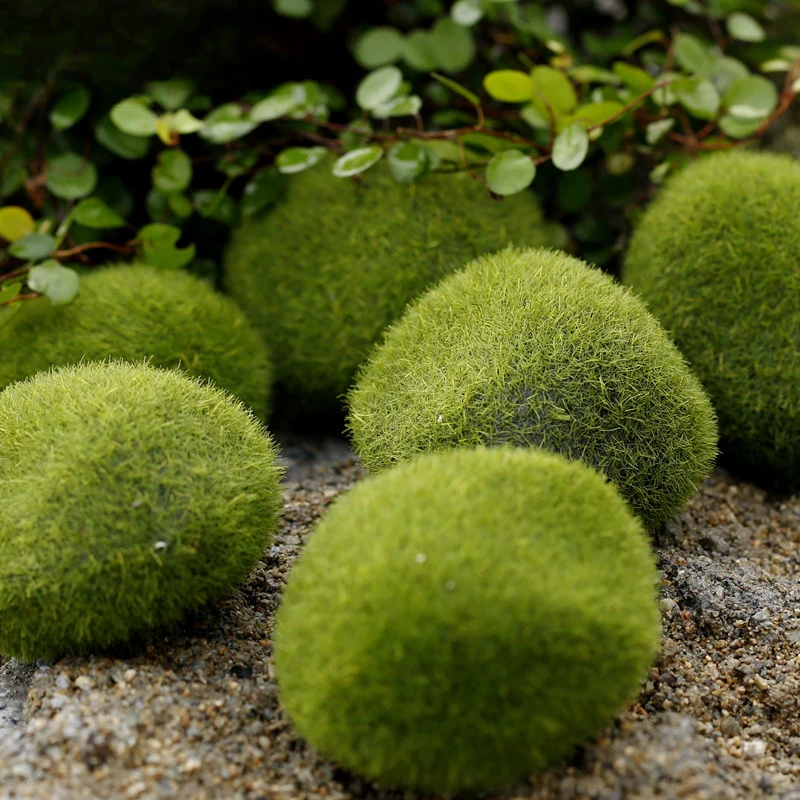 Simulated Fake Moss Fake Stone Plush Micro Landscape Succulent Decorative Accessories