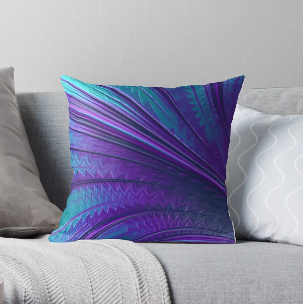 

Abstract in Blue and Purple Throw Pillow Cushion Cover For Sofa Pillowcases Bed Cushions Sofas Covers