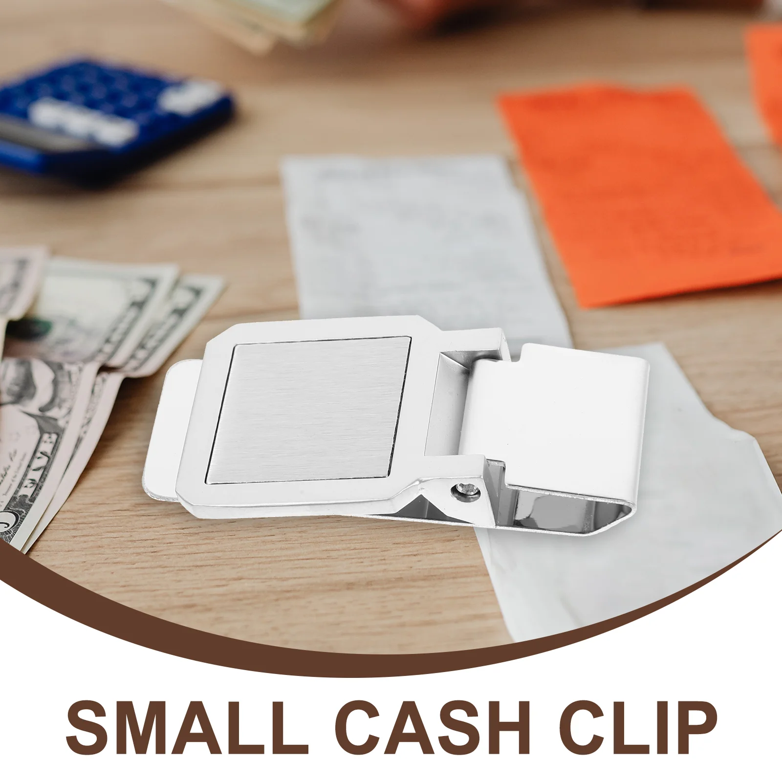Food Stainless Steel Money Clip Office Men Wallet Highlighter Tightwad Clamp for
