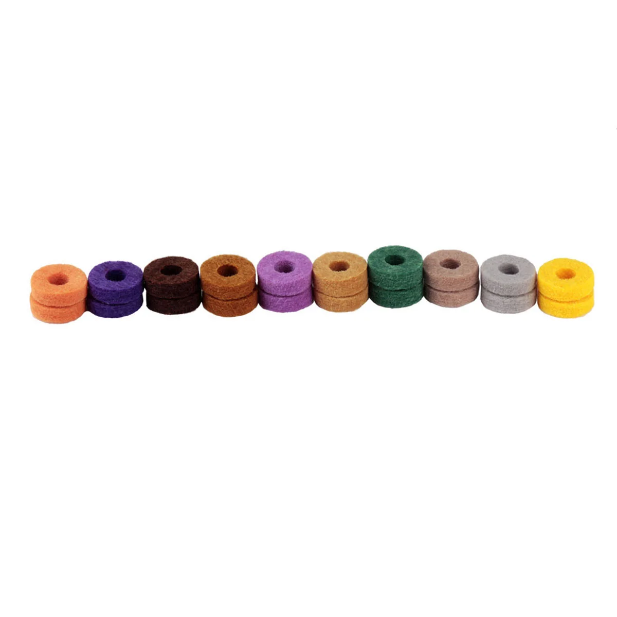 20 Pcs Strap Button Felt Washers Bass Drum Drumming Practice Pad Cymbal Felt Pads Cymbals Accessory Cymbal Stand Washer