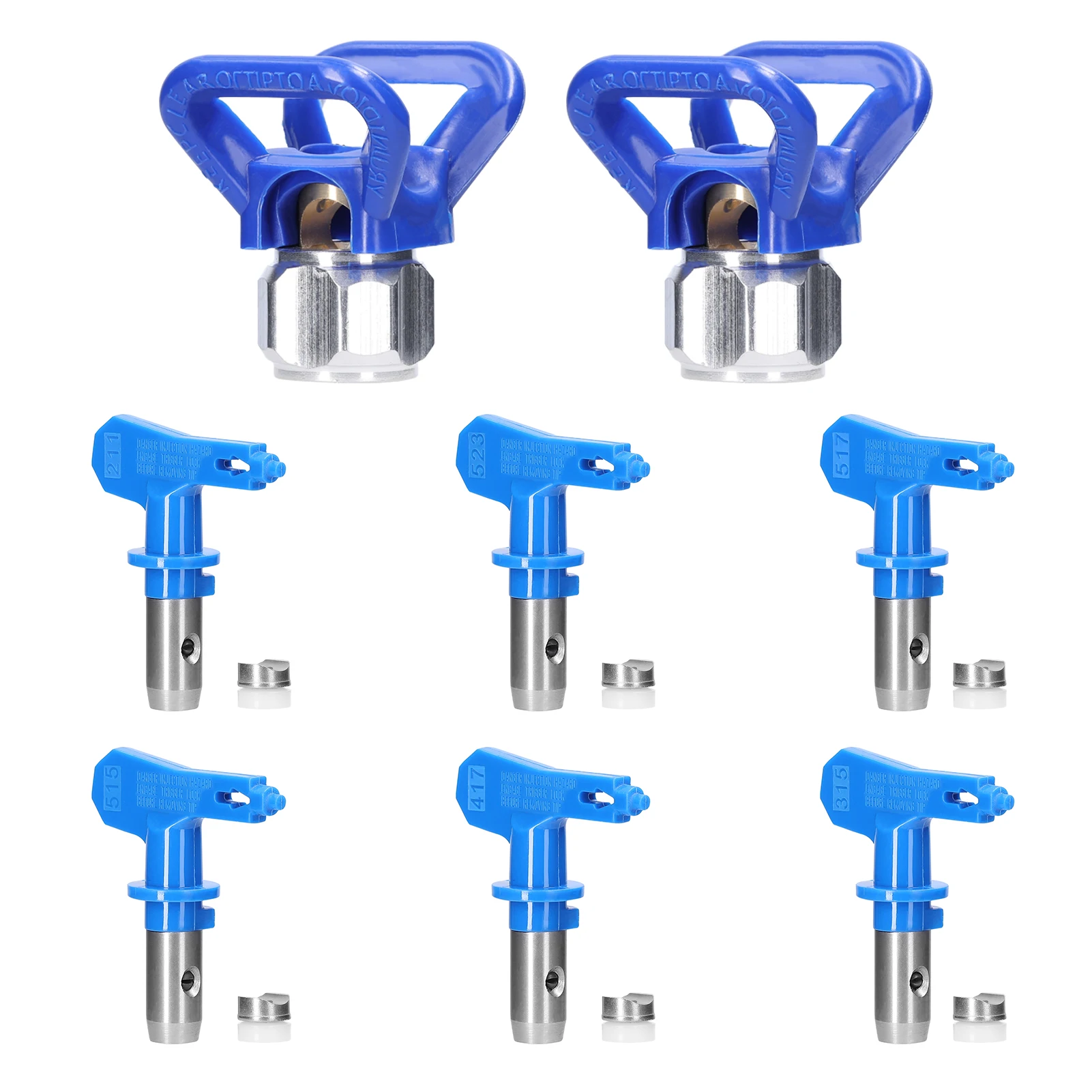 Airless Paint Nozzles Set Reversible Spraying Machine Tips Airless Paint Sprayer Nozzle Kit Airless Spraying Machine Accessory