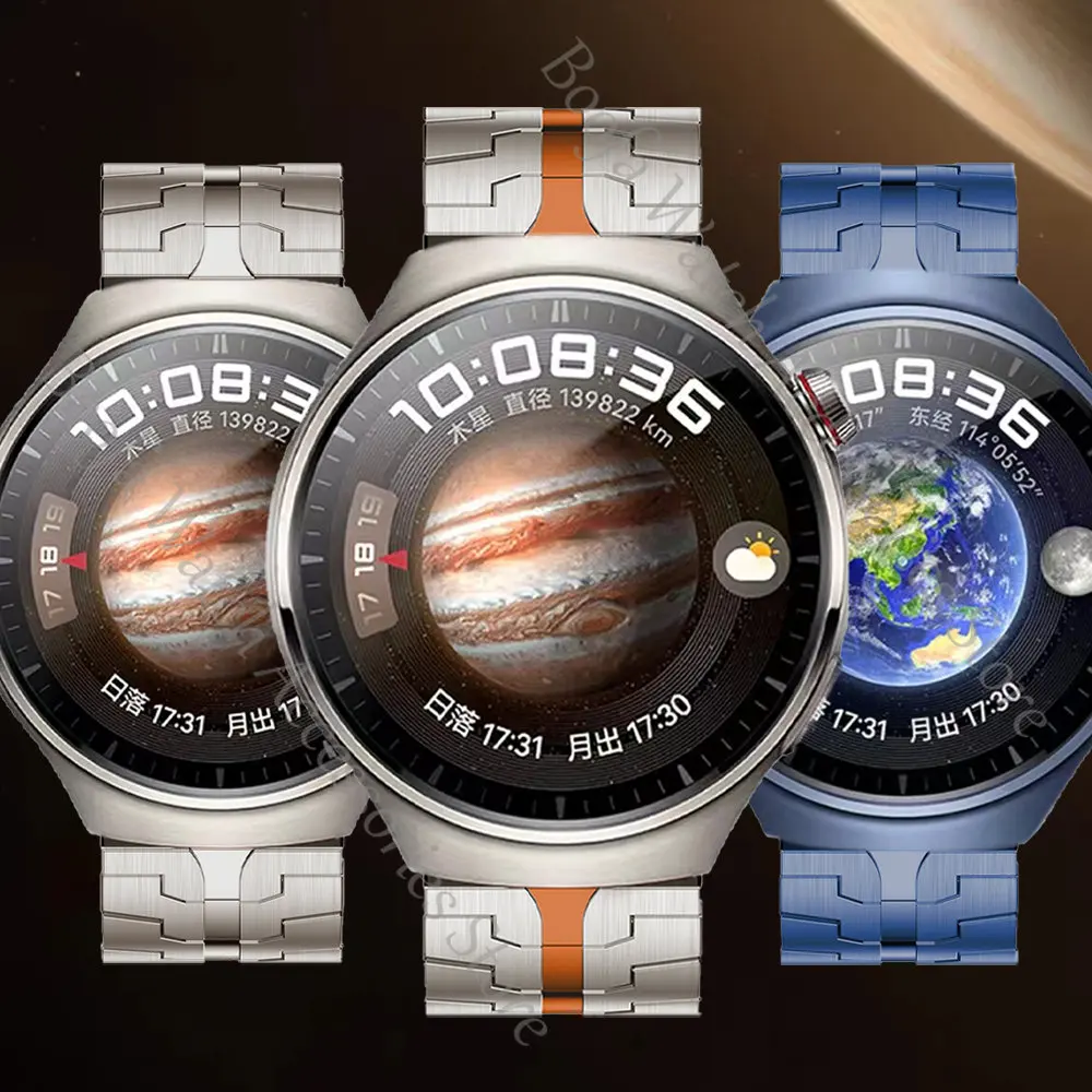 Cinturino In Titanio Da 20Mm 22Mm Per Huawei Watch 4 Pro Gt3 46Mm Cinturino Meral Per Samsung Galaxy Watch 5 Pro 40 44 46 45Mm Bracciale