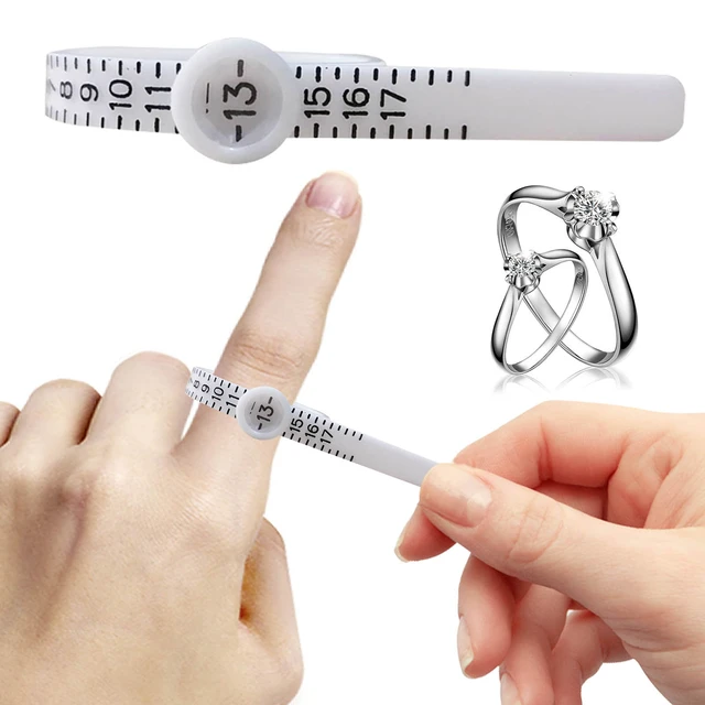 New US Ring Sizer Measure Finger Gauge Scale Measure Tool Finger Stick  Wedding Ring Tester Finger Stick - AliExpress