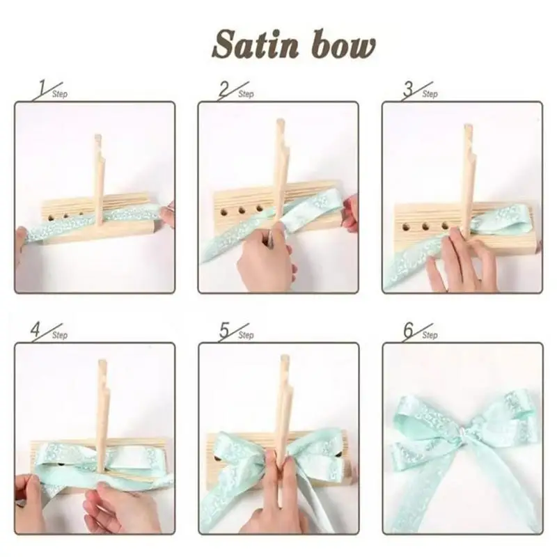 Bow Maker Wooden Wreath Bowing Making Tool Party DIY Multi Size