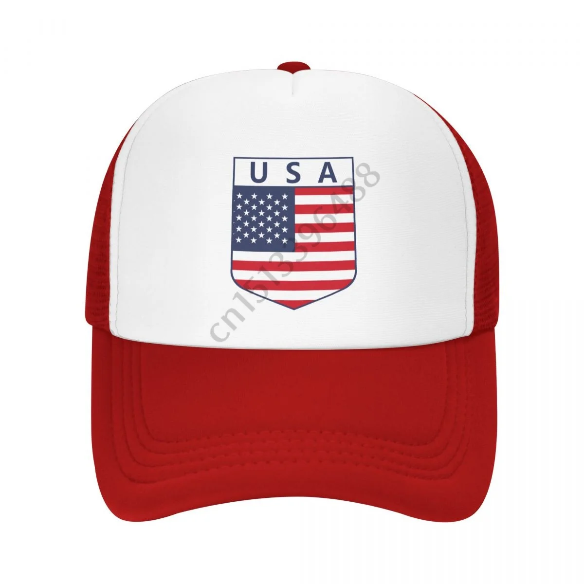 Usa Us America Flag Soccer Trucker Hats Summer Sun Baseball Cap Breathable Adjustable Male Outdoor Fishing Hat For Fans Gift