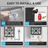 Portable Gas Cooktop Stainless Steel 2 Burner Stove Dual Fuel Built-in RVs and Apartments 6