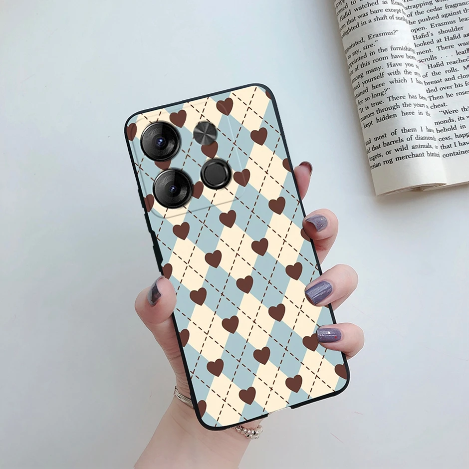Tecno POP Silicone Daisy Shockproof Phone Cover