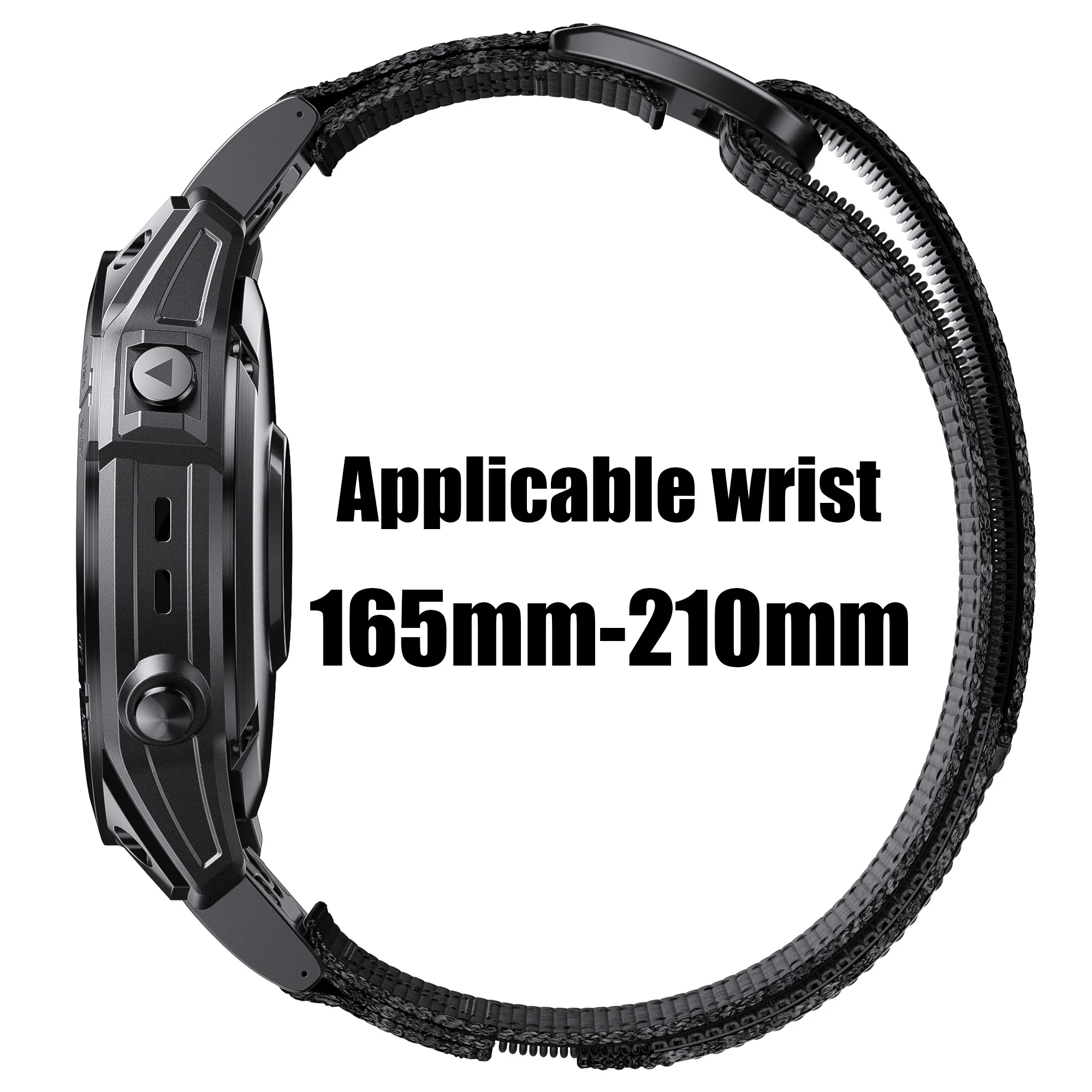 Bandletic Fenix 6 7 5 Cinturino 22mm Per Garmin Fenix/Epix/Forerunner - Nylon Intrecciato, Sgancio Rapido Cinturino 22mm Nylon Quickfit - Foto 7