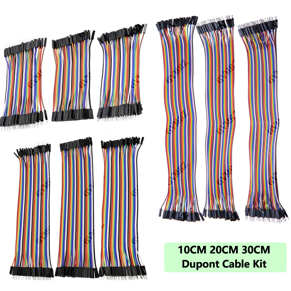 Dupont Jumper Wire Kit - Assorted Lengths Female & Male Connectors