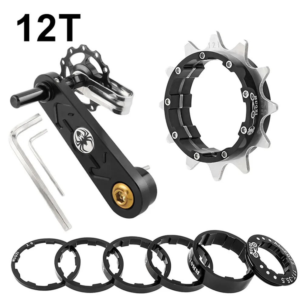 

MTB Bike Single Speed Cassette Freewheel Chain Tensioner 12-22T Bicycle Flywheel Conversion Kit Cycling Accessories