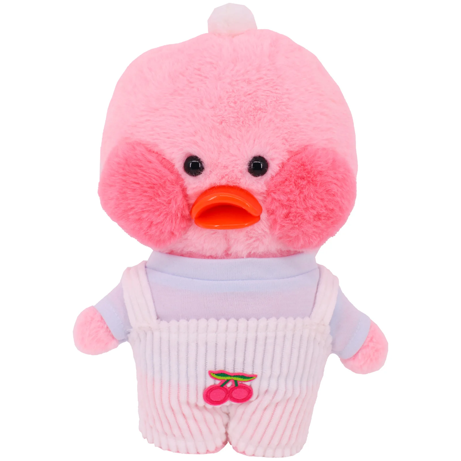 Clothes For Duck 30Cm Plush LaLaFaFan Clothes Short Sleeve&Overalls Soft Animal Doll Accessories Children's Toy Birthday Gift