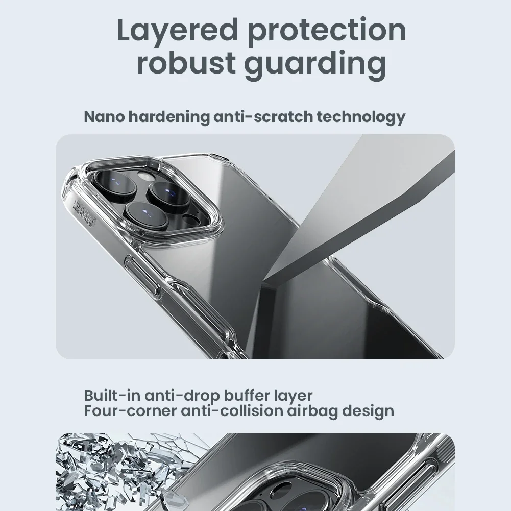 For iPhone 16 Pro Max / 16 Pro Case Nillkin Nature TPU high quality clear Phone Cases Silicone back Cover for iPhone Max