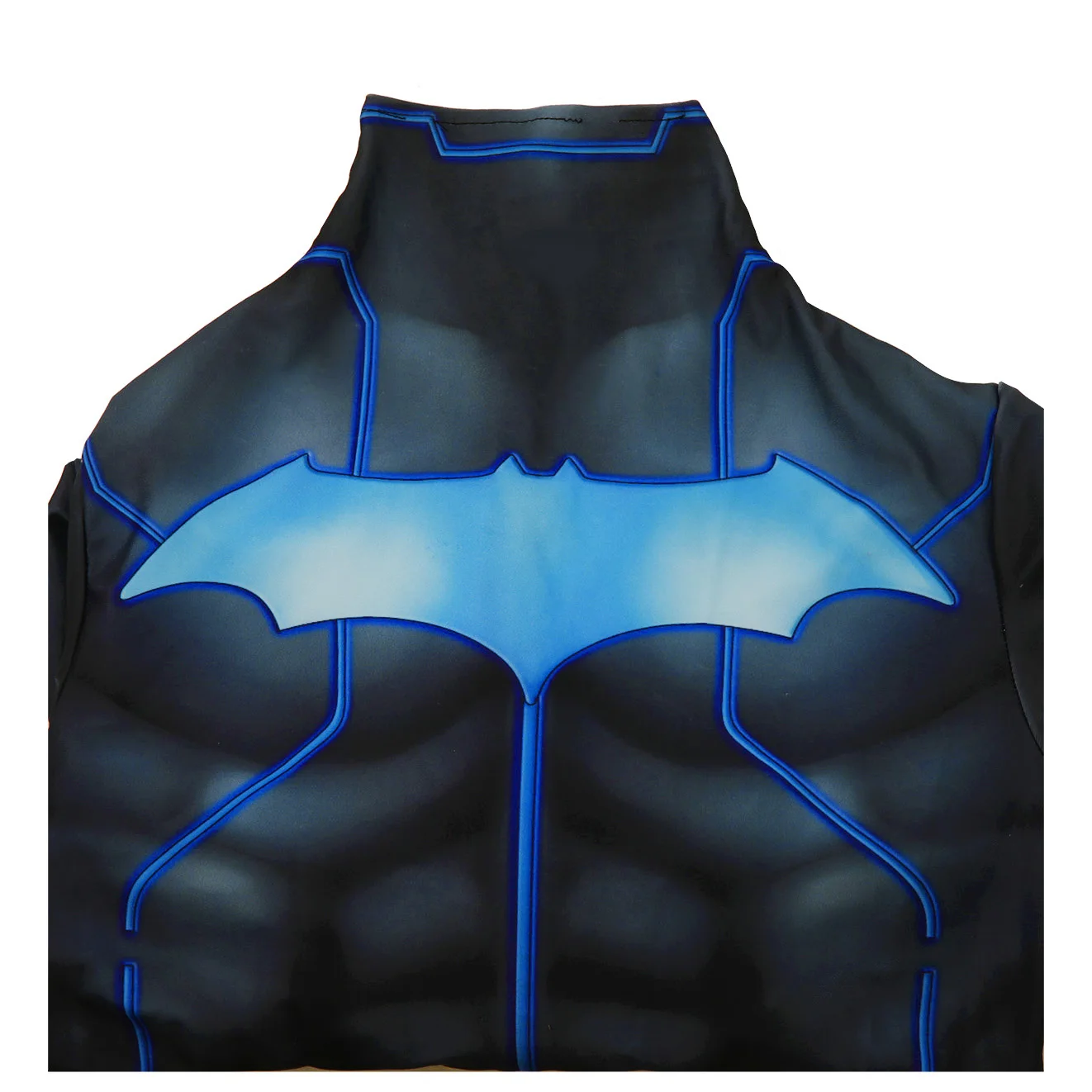 DC-Inspired Batman Spandex Bodysuit Cosplay Costume for Boys