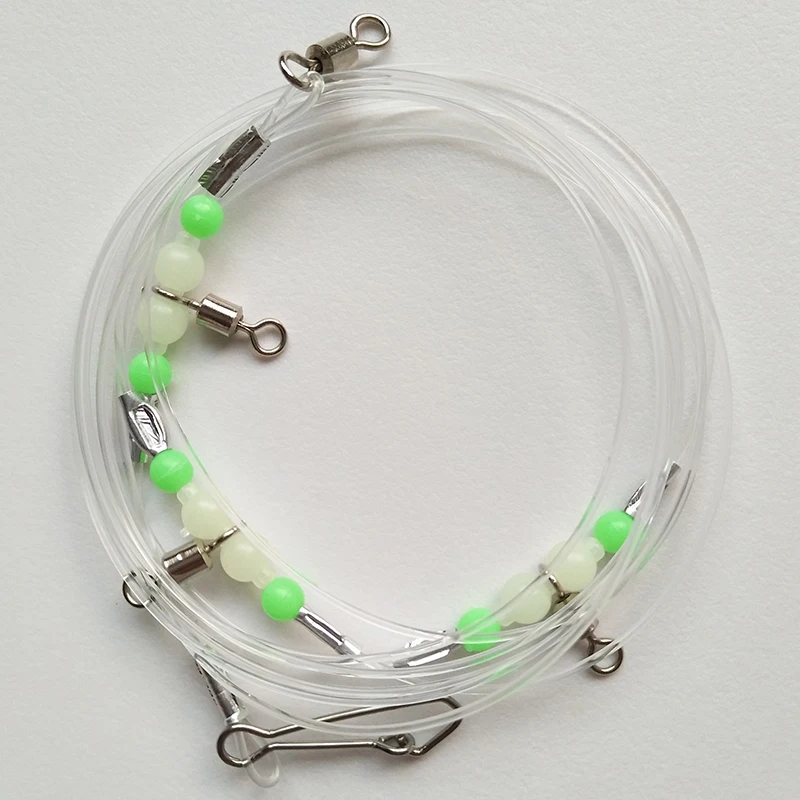 Lunker Pickerel Rig متوهجة مضيئة روك الصيد Sabiki Hairtail باس